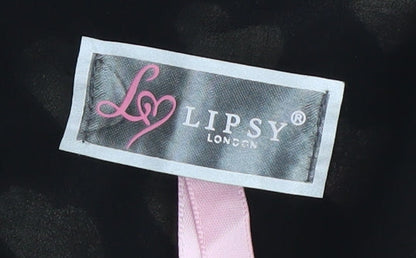 Lipsy London Women's Black Mini Dress Size 14