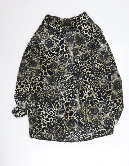 Miss Selfridge Women's Animal Print Kimono Blouse 14