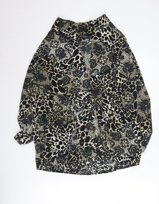 Miss Selfridge Women's Animal Print Kimono Blouse 14