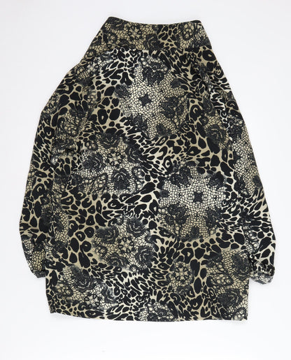 Miss Selfridge Women's Animal Print Kimono Blouse 14