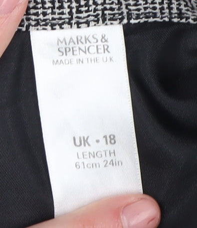 Marks and Spencer Women's Black Pencil Skirt Size 18
