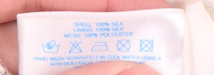 Oasis Women's Multicoloured Silk A-Line Dress Size 12