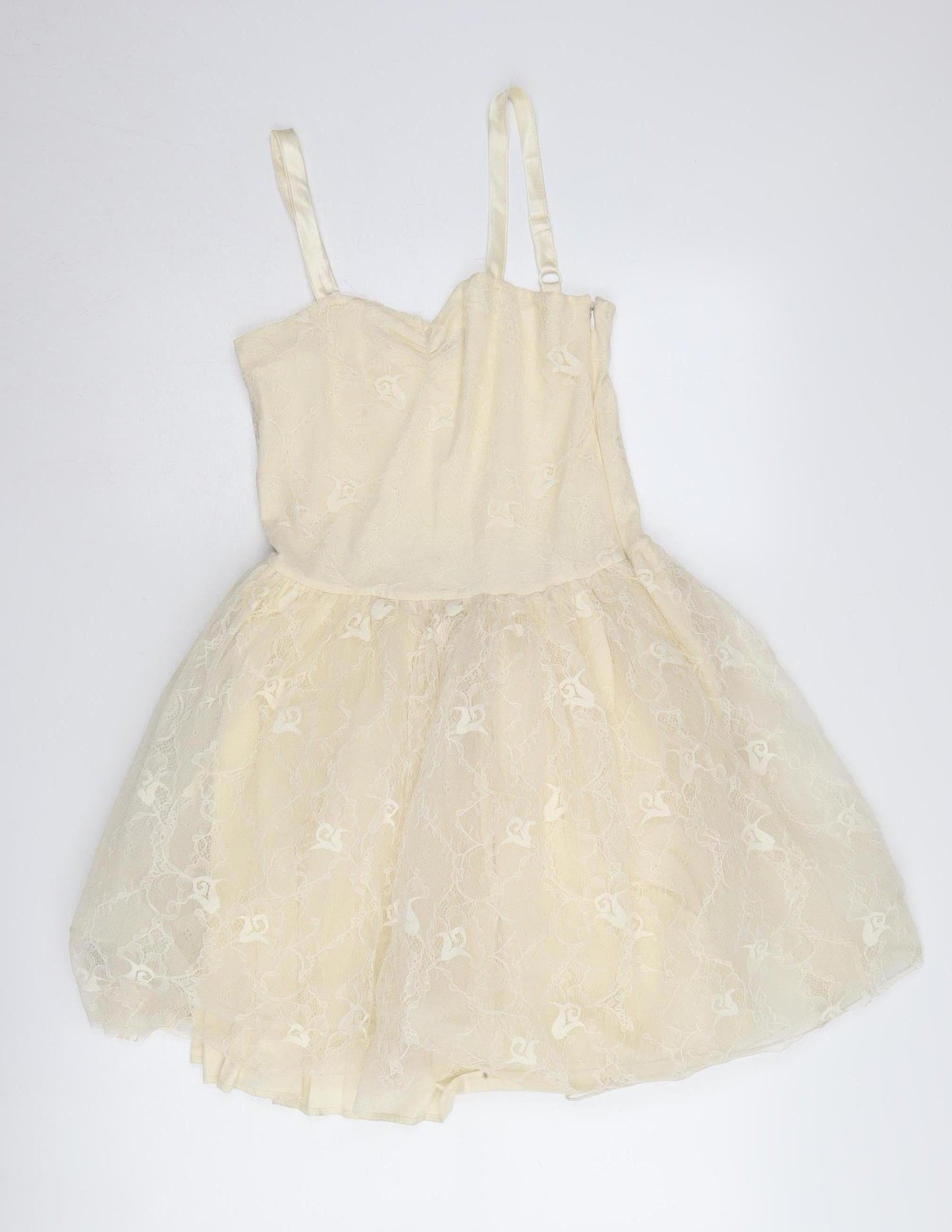 BIK BOK Women's Ivory A-Line Party Dress M