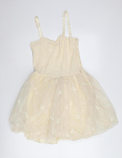 BIK BOK Women's Ivory A-Line Party Dress M