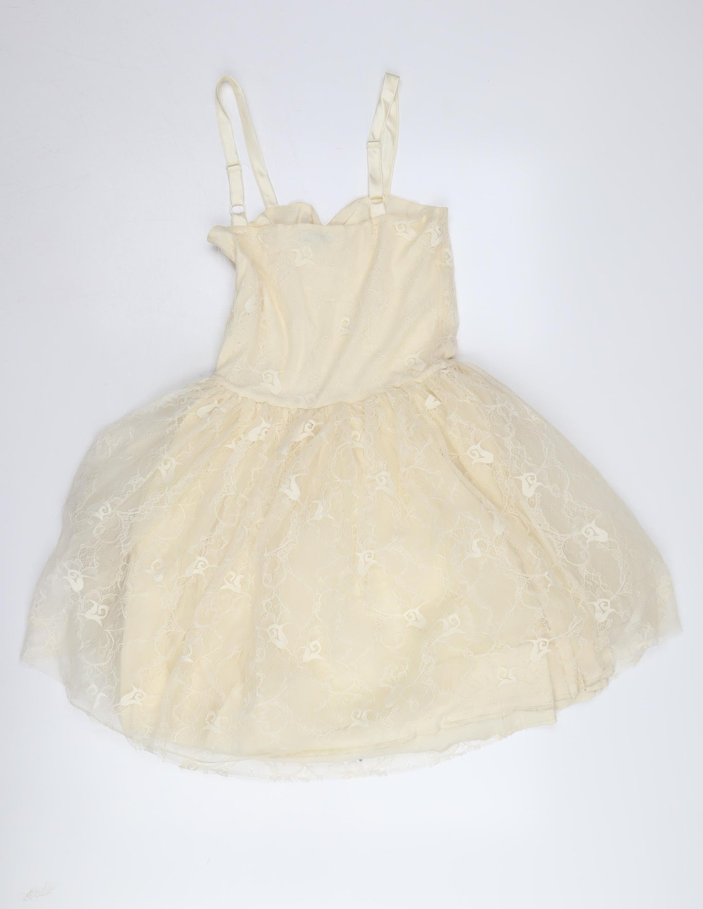 BIK BOK Women's Ivory A-Line Party Dress M