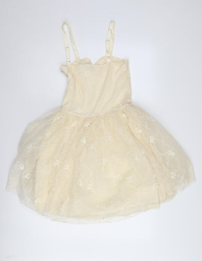 BIK BOK Women's Ivory A-Line Party Dress M