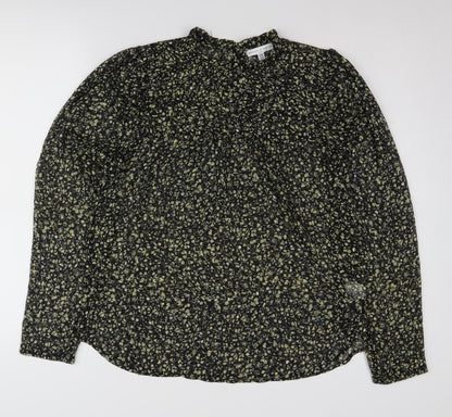 Maison d'Amélie Women's Black Floral Blouse M