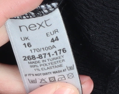 Next Women's Black Shift Dress Size 16