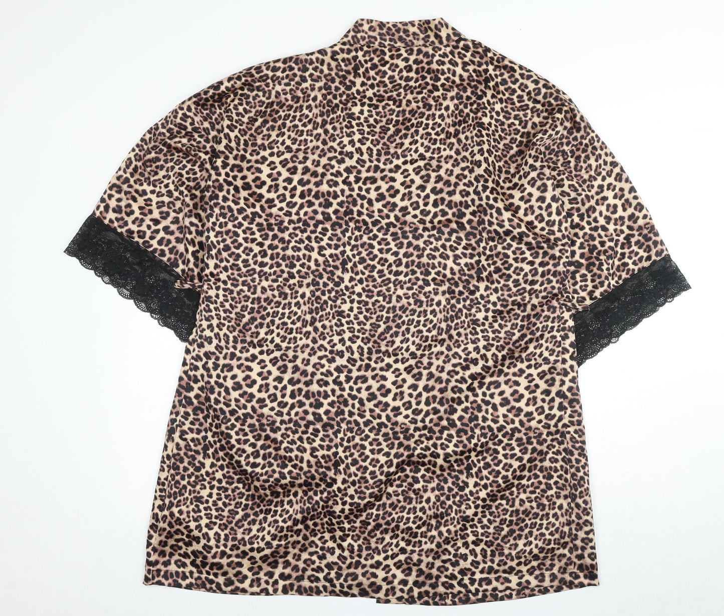 Marks and Spencer Beige Animal Print Women's Robe Size 12
