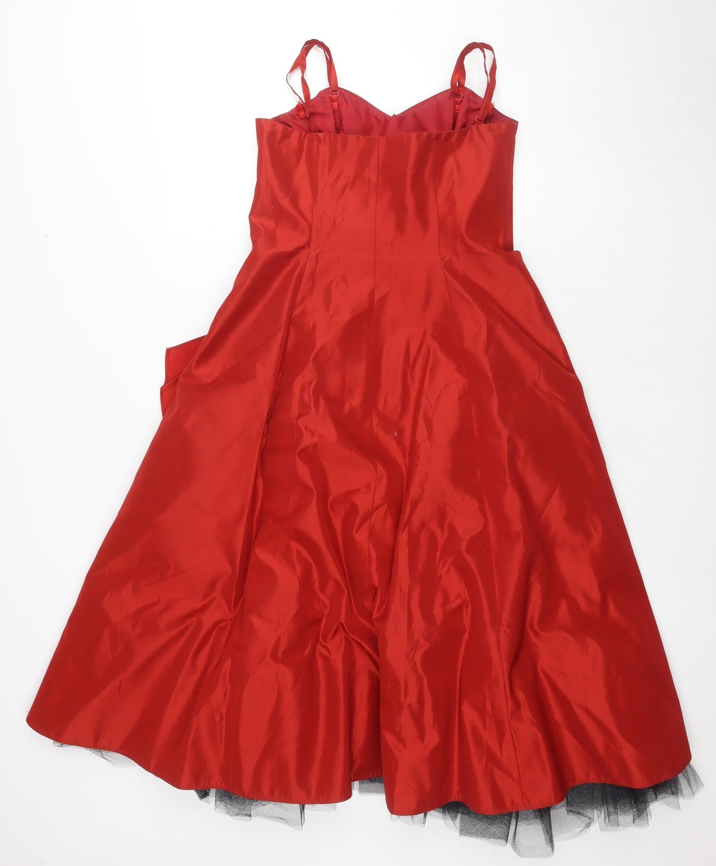 Debenhams Red Sleeveless Party Dress Size 10