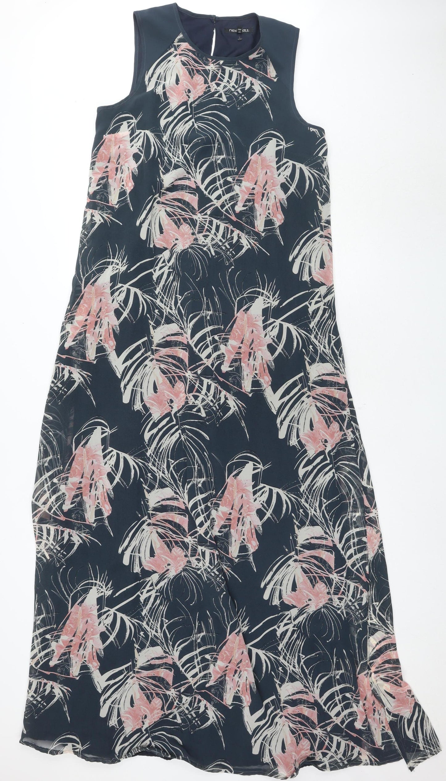 Next Women's Multicoloured Floral Shift Dress Size 12