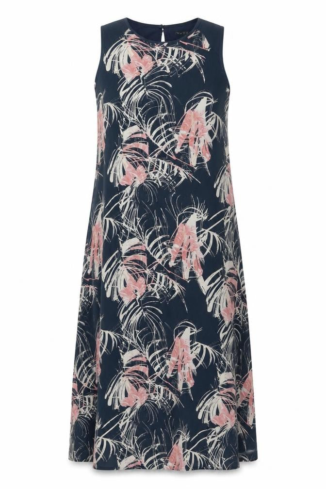 Next Women's Multicoloured Floral Shift Dress Size 12
