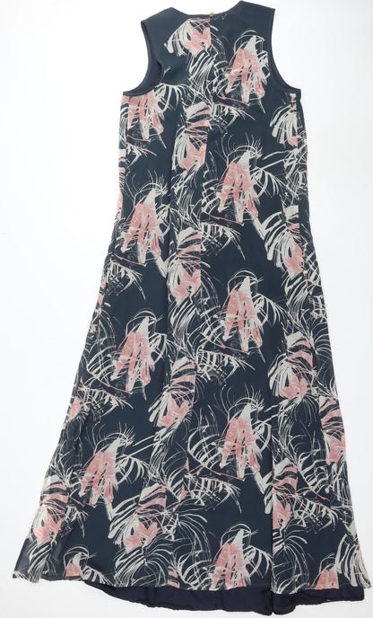 Next Women's Multicoloured Floral Shift Dress Size 12