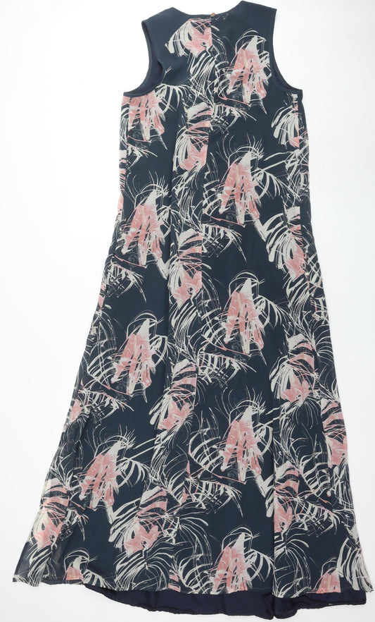 Next Women's Multicoloured Floral Shift Dress Size 12