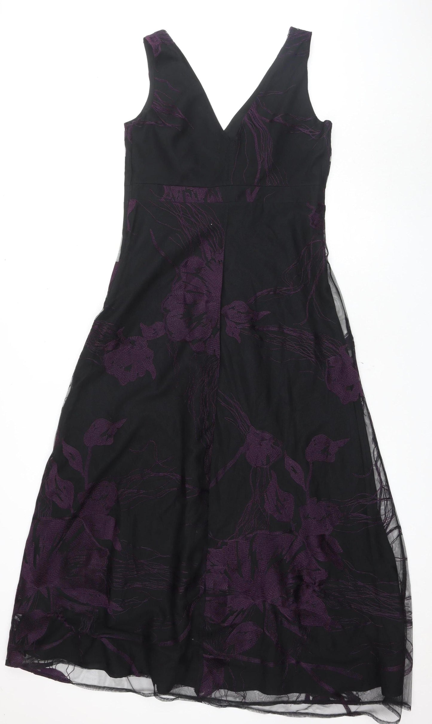 Marks and Spencer Women's Black Floral Dress