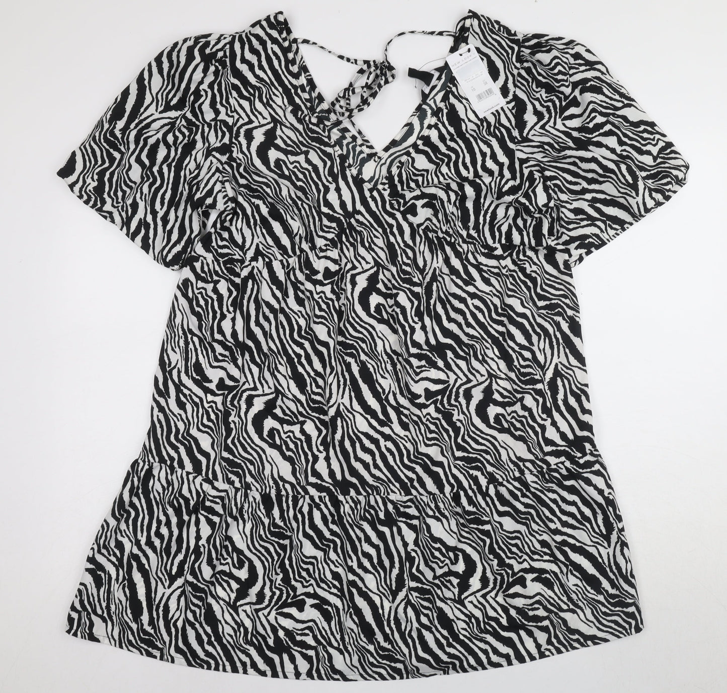 New Look Women’s Black Animal Print Shift Dress
