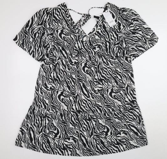 New Look Women’s Black Animal Print Shift Dress