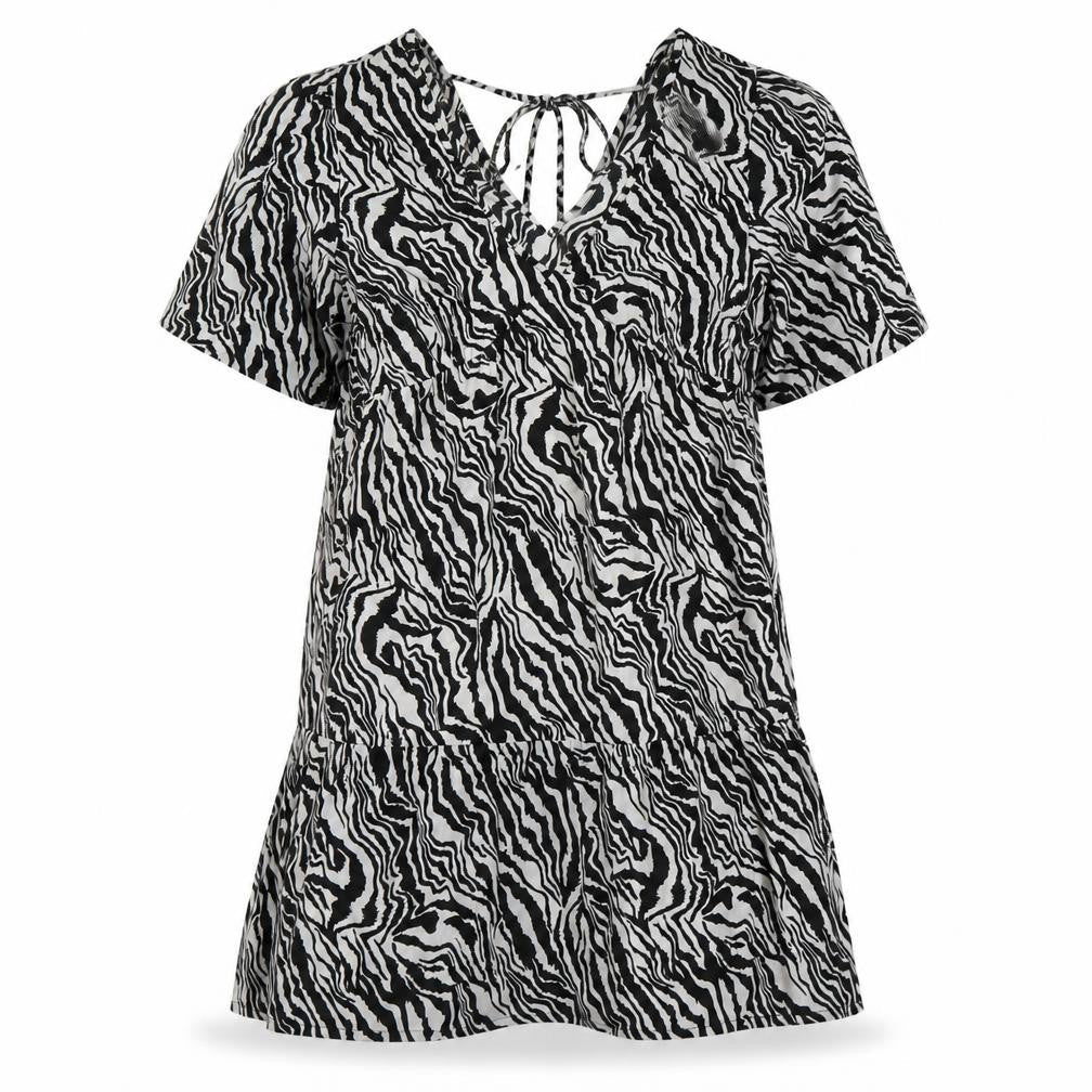 New Look Women’s Black Animal Print Shift Dress