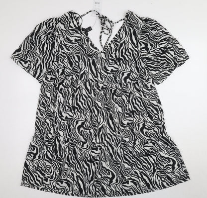 New Look Women’s Black Animal Print Shift Dress
