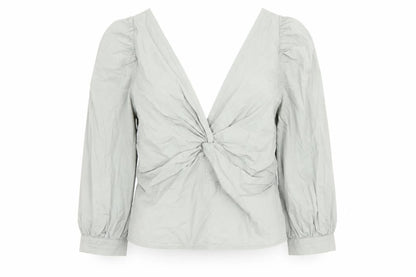 Womens UK Size S Abercrombie & Fitch Grey Basic Blouse