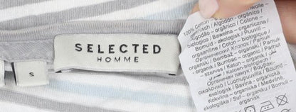 Selected Homme Men's Striped T-Shirt Multicoloured S