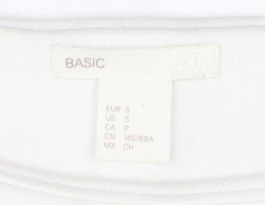 H&M Women's White Striped Shift Dress S