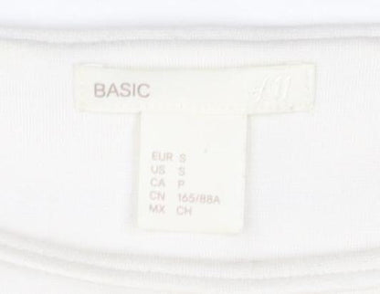 H&M Women's White Striped Shift Dress S