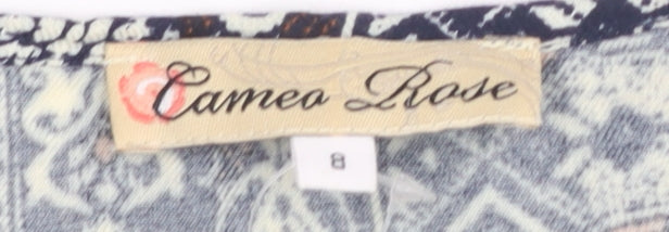 Cameo Rose Women's Blue Kimono Viscose Fringe