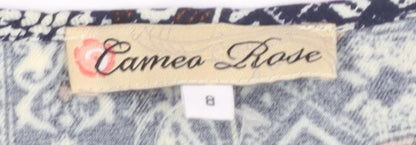 Cameo Rose Women's Blue Kimono Viscose Fringe