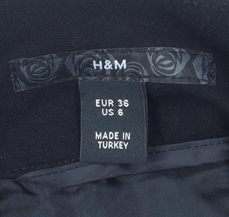H&M Women's Black Knee Length Pencil Skirt Size 8