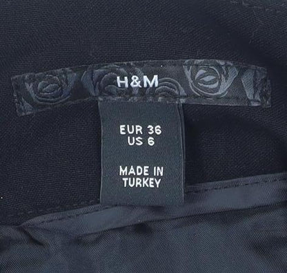 H&M Women's Black Knee Length Pencil Skirt Size 8