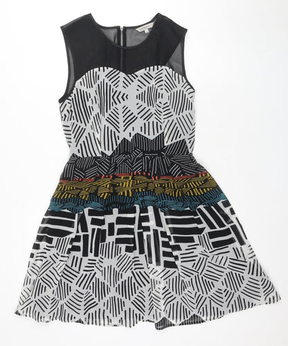 Marks and Spencer Women's Multicoloured Fit & Flare Dress Size 10