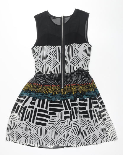 Marks and Spencer Women's Multicoloured Fit & Flare Dress Size 10