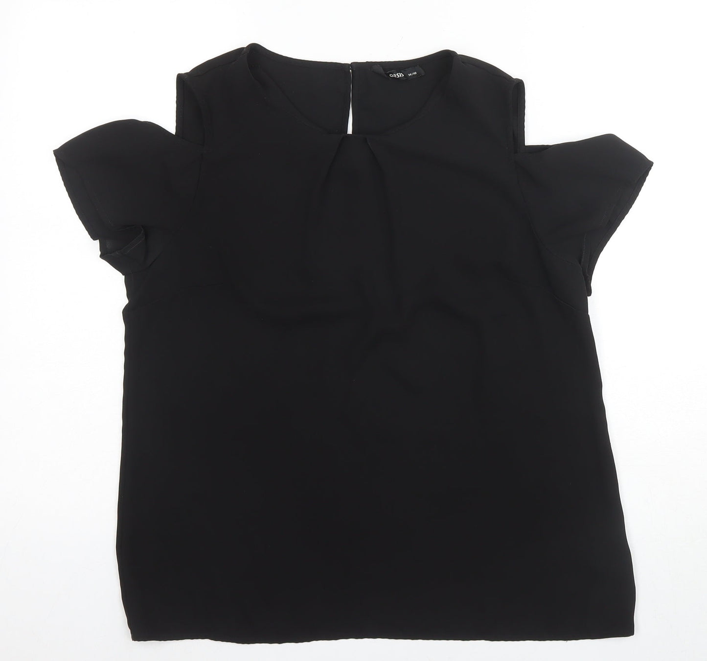 Womens UK Size 14 Oasis Black  Blouse