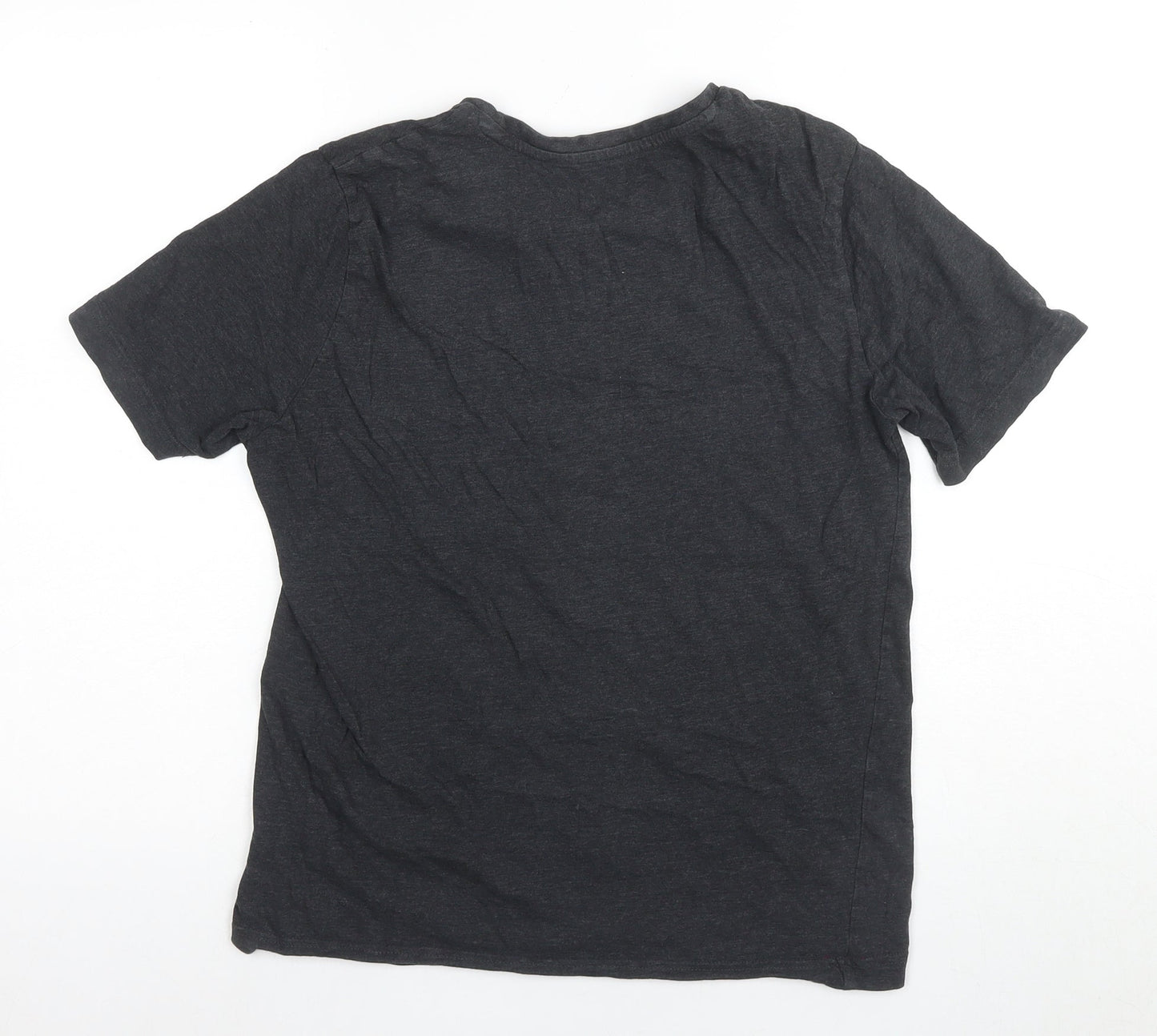 Puma Men's Black Graphic Logo T-Shirt - Size S