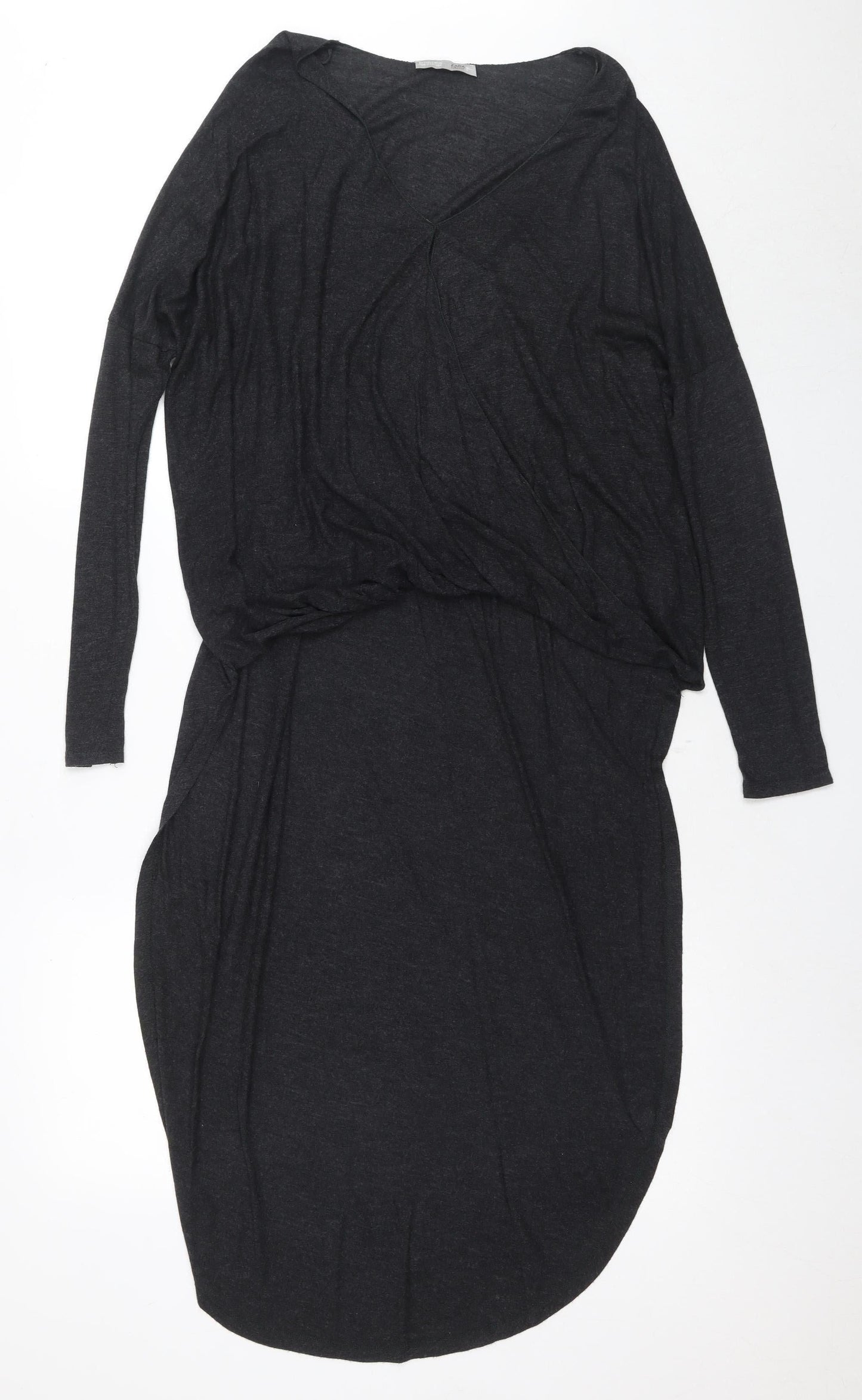 Womens UK Size 2XS Zara Black Basic Blouse