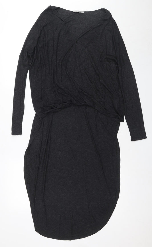 Womens UK Size 2XS Zara Black Basic Blouse