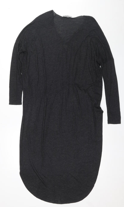 Womens UK Size 2XS Zara Black Basic Blouse