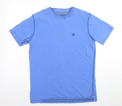 Lee Cooper Men’s Blue Cotton Crew Neck T-Shirt, S