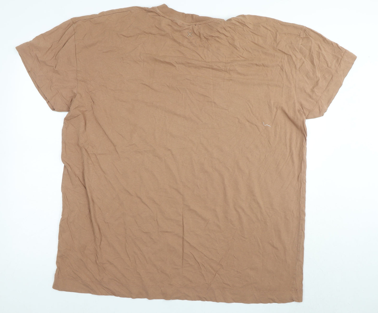 Unisex Adults UK Size 16 COLLUSION Brown  T-Shirt