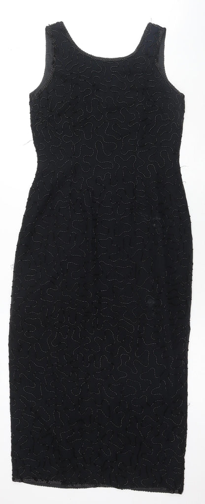 St Bernard Women's Black Sheath Dress Size 12