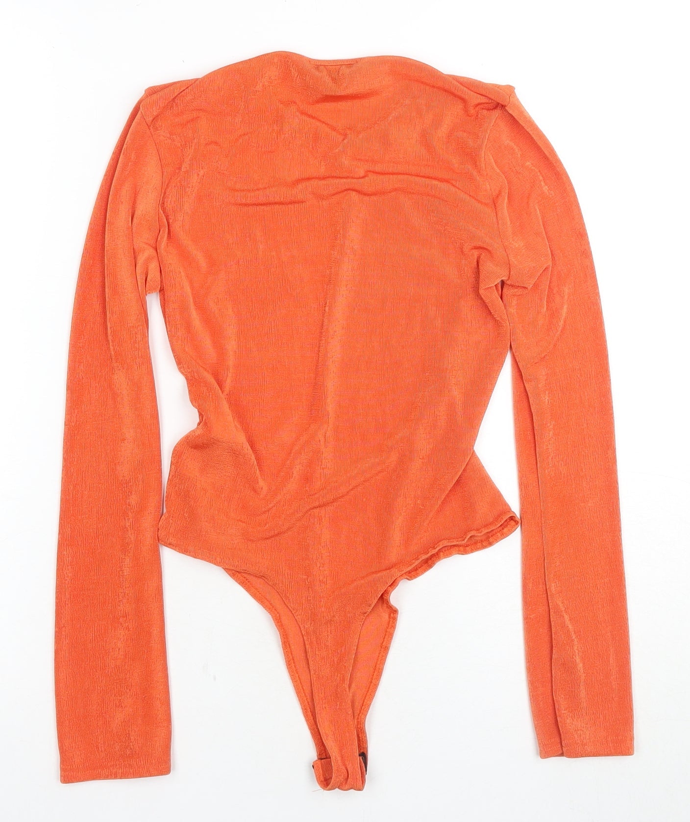 Womens UK Size 8 Missguided Orange Basic Blouse