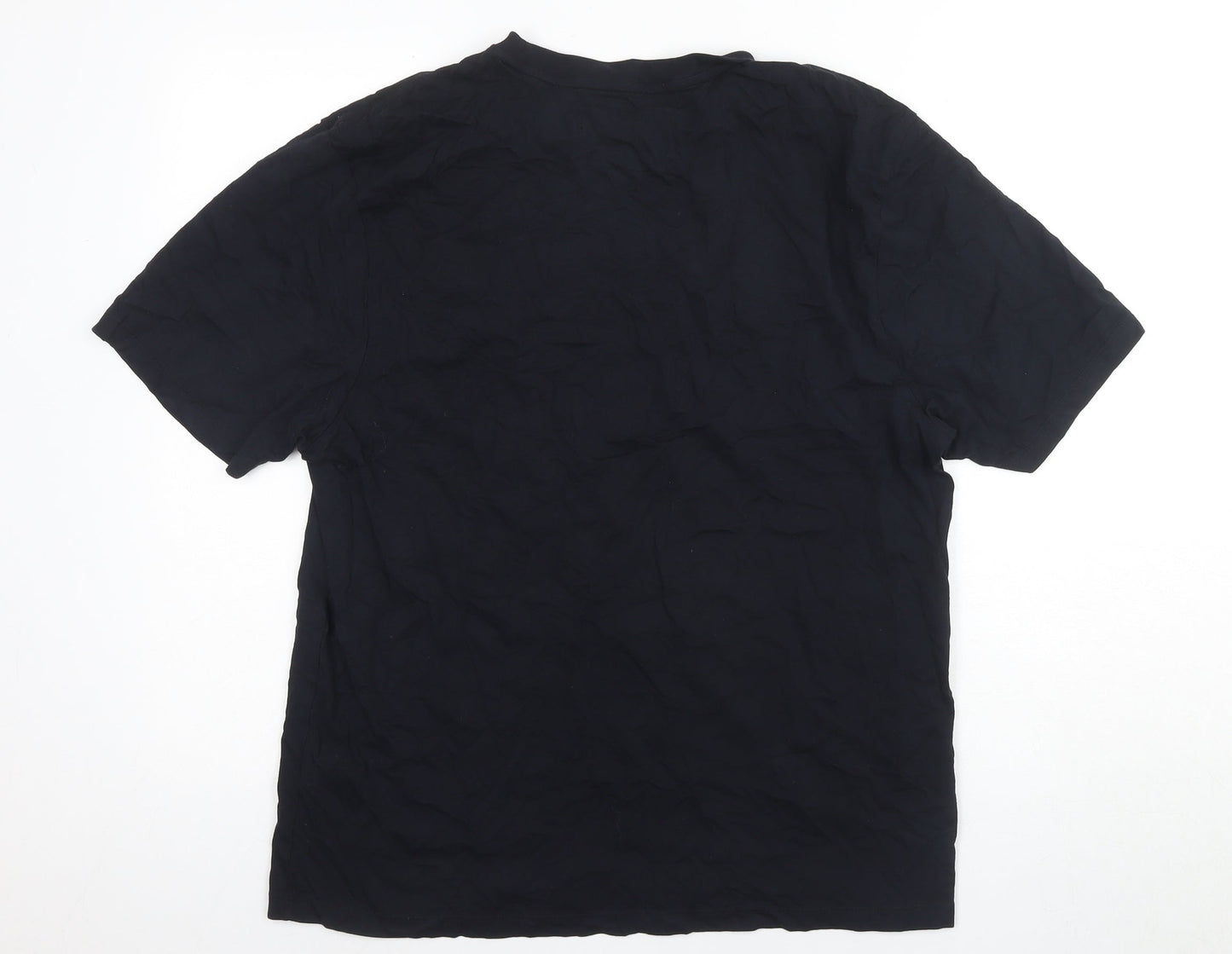 O’Neills Men's Black Logo T-Shirt, Size L, Cotton