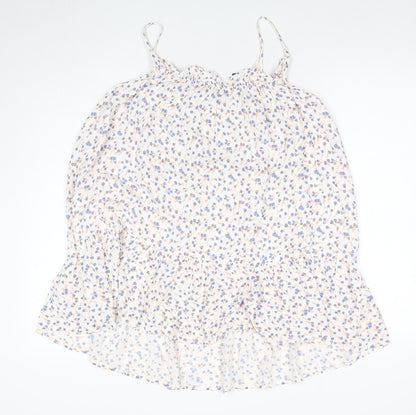Zara Women's Multicoloured Floral Slip Dress M