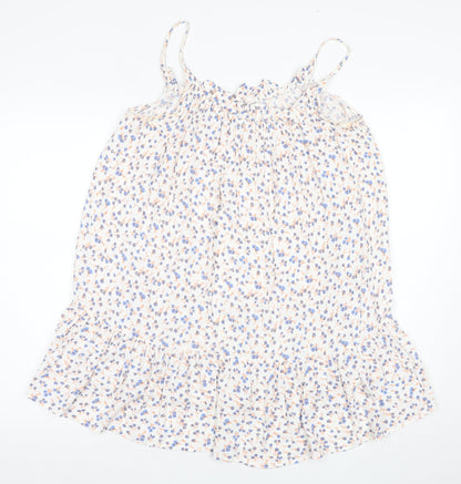 Zara Women's Multicoloured Floral Slip Dress M