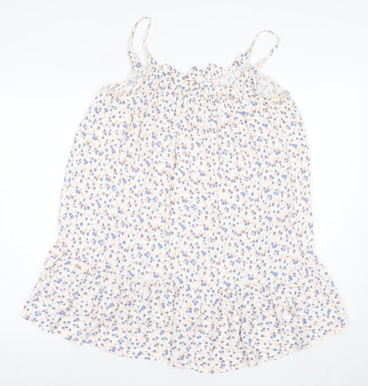 Zara Women's Multicoloured Floral Slip Dress M