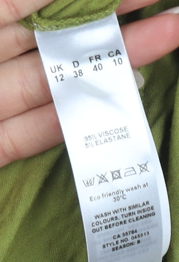 Eastex Women's Green Cardigan, Size 12, Long Sleeve