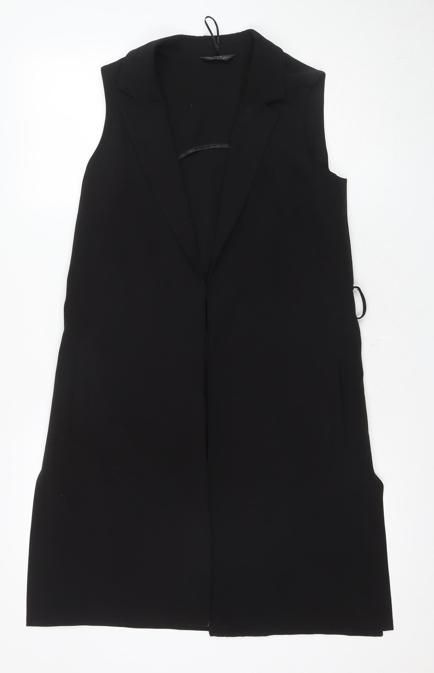 Jane Norman Black Waistcoat Women Size 8 New
