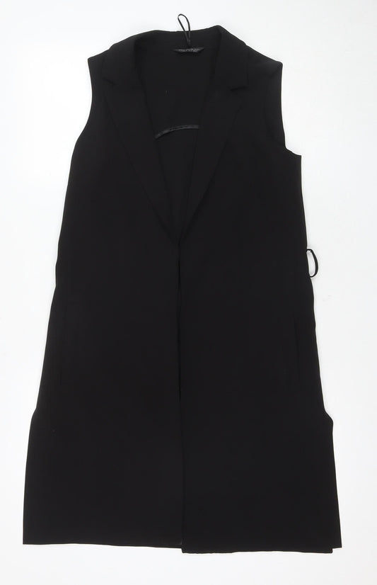 Jane Norman Black Waistcoat Women Size 8 New