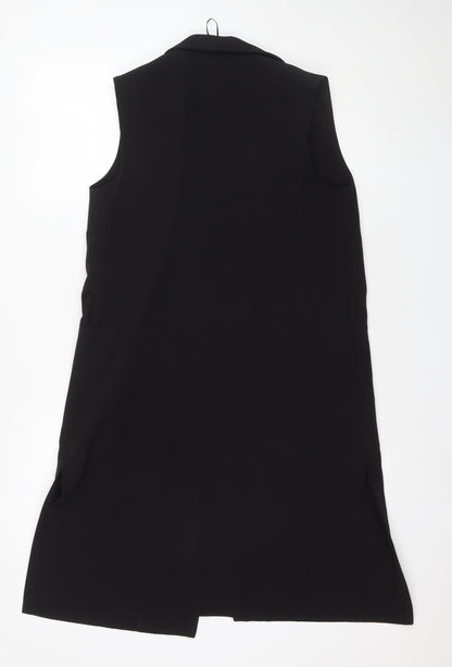 Jane Norman Black Waistcoat Women Size 8 New
